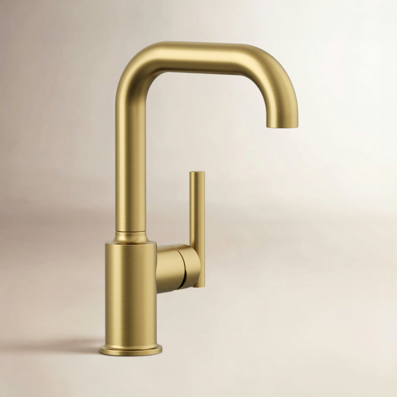 Purist Bar Faucet with Accessories, Vibrant Brushed Moderne Brass