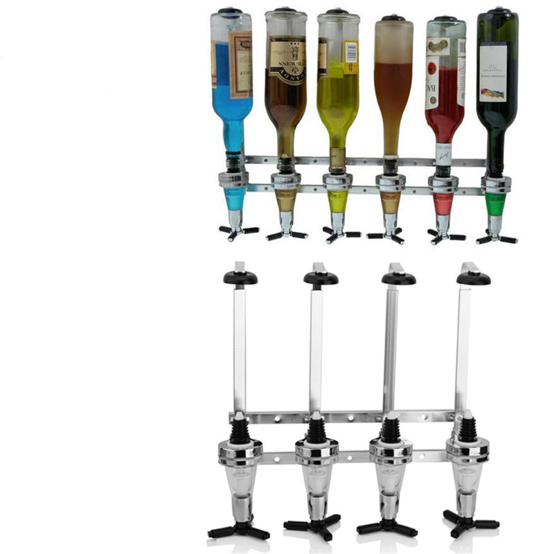 4-Bottle Wall Mounted Liquor Beverage Dispenser