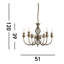 Plymouth 6 - Light Candle Style Chandelier-31168650