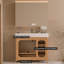 Ensemble de meuble-lavabo simple 42 po avec plateau en pierre reconstituée sans miroir 42 po-2027100920-2027100922