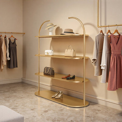 Gold Minimalist Display Shelf