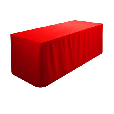 Fitted 100% Polyester Tablecloth Premium Qualitytable Cover 4 Feet Diameter