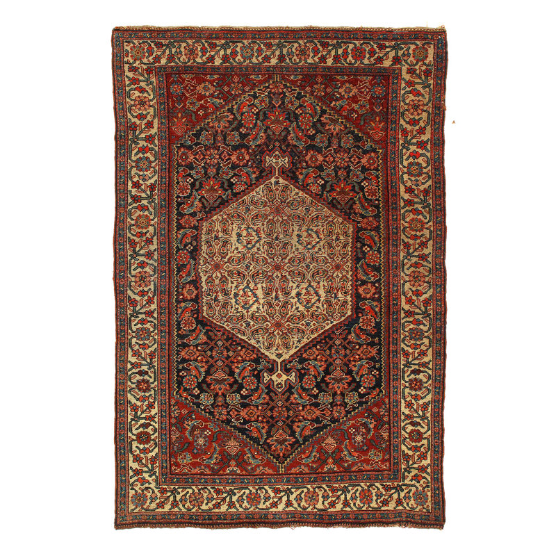 Antique One-of-a-Kind 4'4'' X 6'8'' Area Rug