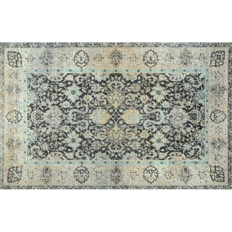 Arvand Non-Slip Floral Doormat, Rectangular 110 x 175cm