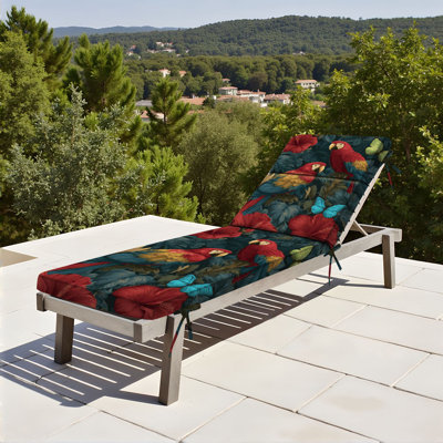  Coussin de patio extérieur d'extérieur 3 po Jungle Palm Leaves