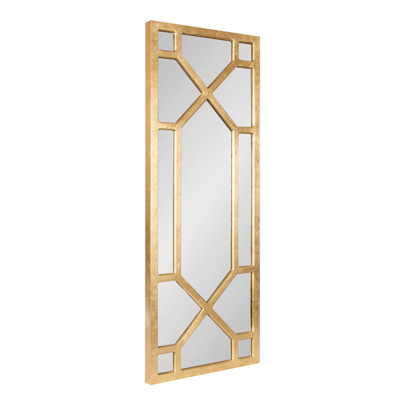 Lyra Engineered Wood Flat Mirror, Gold