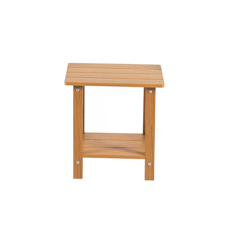 Table d'appoint avec 1 tablette, Teck