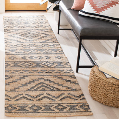 Tapis en jute de coton tissé à la main Haywa