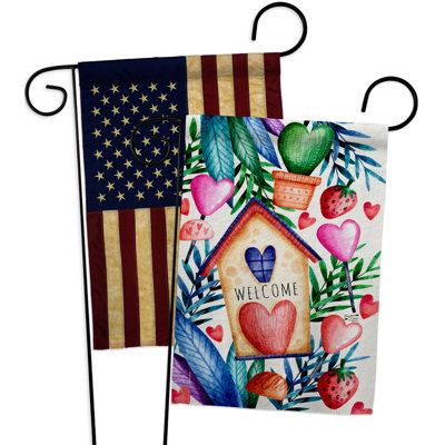 Drapeau de jardin en polyester / mélange 18,5 po x 13 po