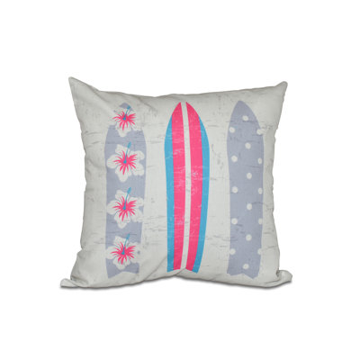 Housse et insert de coussin carré extérieur Surf, Sand & Sea Surf