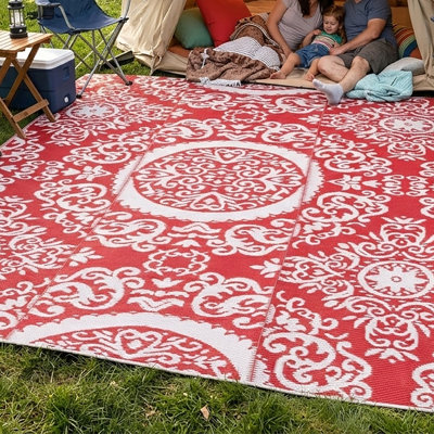Abbey-Leigh Toile Indoor / Outdoor Rug
