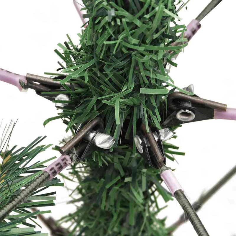 Artificial Christmas Tree 240 cm PVC and Metal, Black