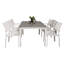 Faiyaz 6 - Person Patio Dining Set Extendable Rectangular Table