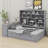 Daybed With Drawers ,Desk ,Shelves And Lights-512634482