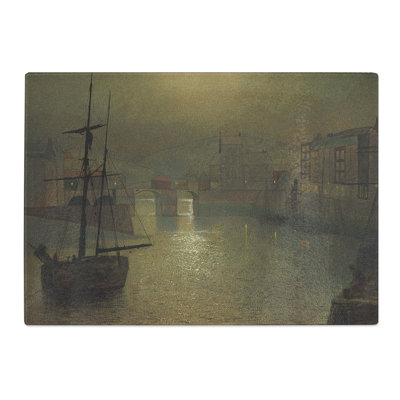 Whitby Harbour Vol.1 by John Atkinson Grimshaw Chopping Board
