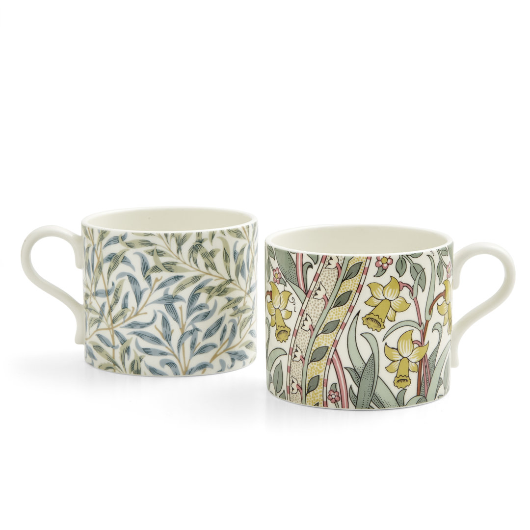 The Original Morris & Co. Daffodil 2 Piece Mugs Set