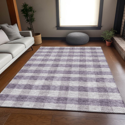 Premium Machine Washable Prisco Lavender Rug