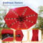 Parasol de marché d'extérieur à DEL 10 'avec bouton-poussoir inclinable et toutes saisons pour terrasse de jardin-531704755