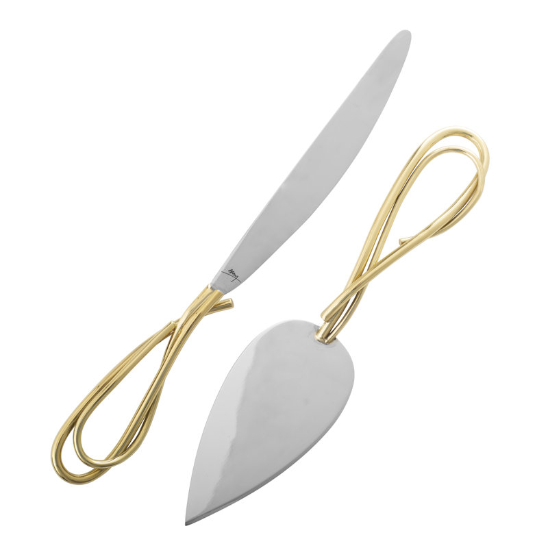 Calla Lily 2 Piece Cake Knife & Server Set