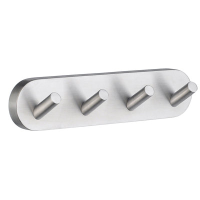Wall mounted quad robe hook- 4 hooks 