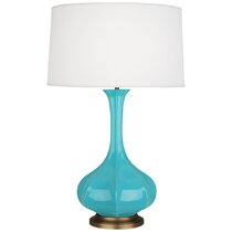 Robert Abbey Matte Sky Blue Michael Berman Nolan Table Lamp in