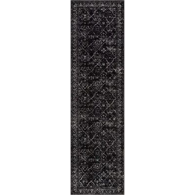  Zazzle Argos Vintage Floral Modern Black Area Rug