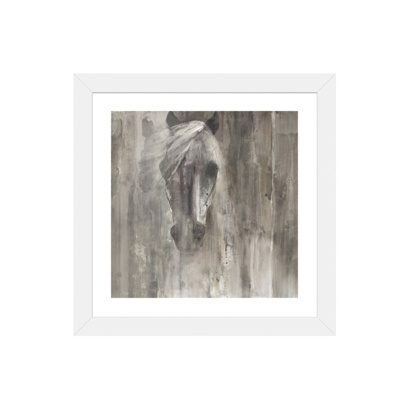 «Shadow Light», reproduction d'art, H 16 po x l 16 po x P 1 po, Cadre blanc, Blanc