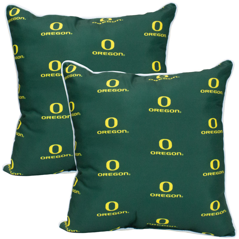 NCAA Square Pillow Cover & Insert, Oregon