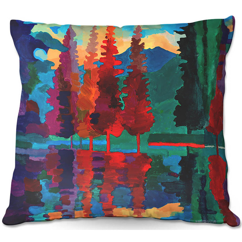 Coussin décoratif à coucher de soleil canapé colorado, 16 po x 1 po