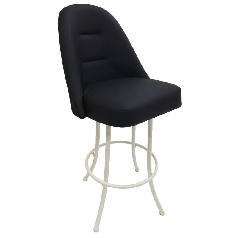 Tabouret de bar pivotant en métal Houde 26 po M-235 - Basin Beige - Café, Blanc, Noir