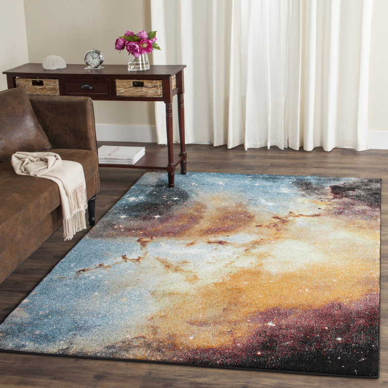 Galaxy Performance Abstract Rug, Rectangle 6'7" x 9'