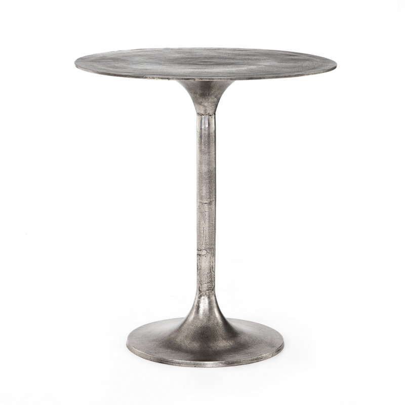 Table de salle à manger Roksana, Nickel antique brut, Hauteur du comptoir (hauteur de 36 po)