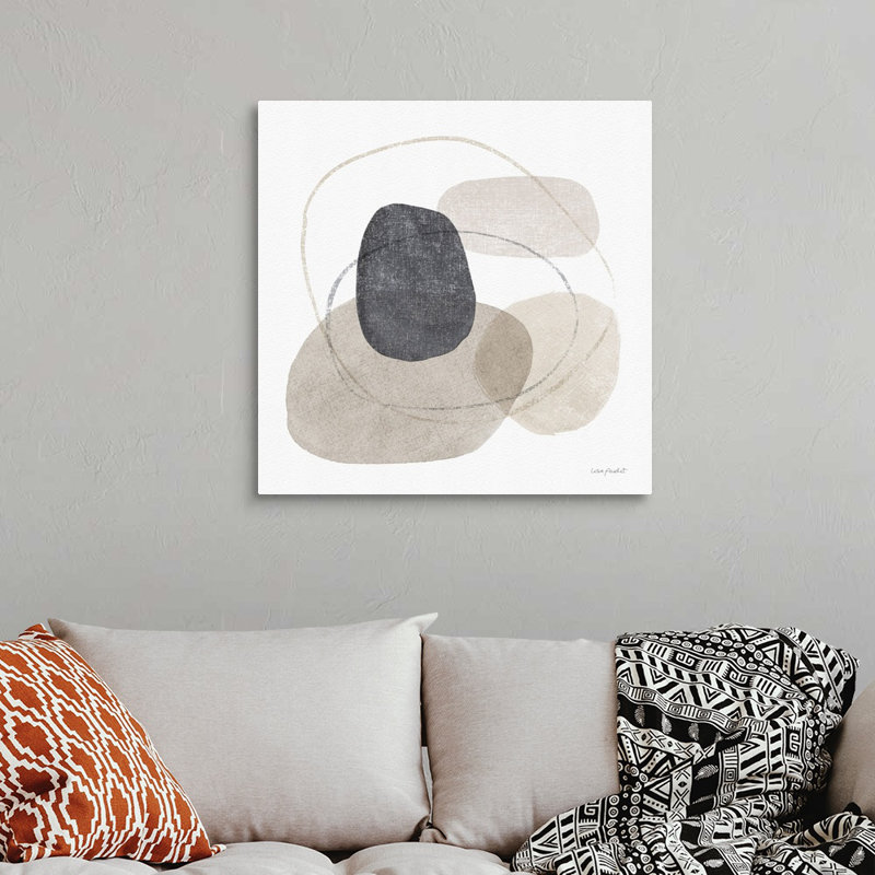 «Think Neutral 10» par Lisa Audit - Peinture sur toile, Toile tendue, H 30 po x l 30 po, Sans cadre
