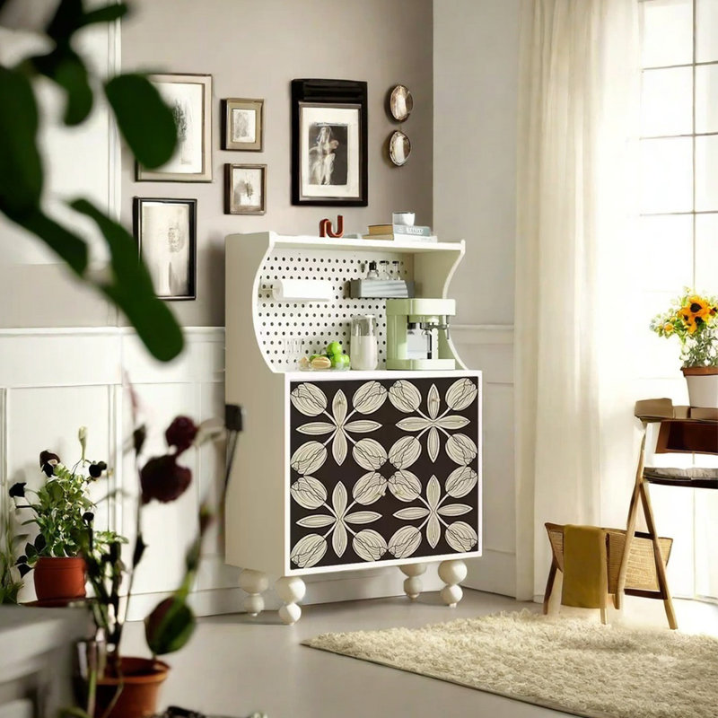 Modern large capacity creative accent cabinet, White