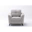 Ensemble de fauteuil Chair en velours gris