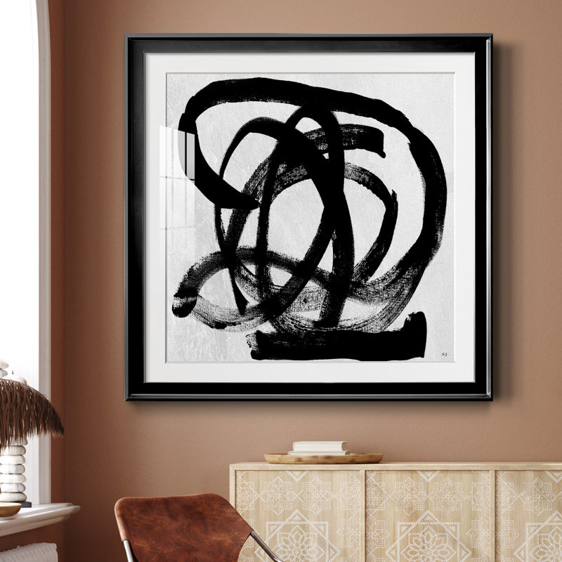 Paris minuit - peinture encadrée, Papier encadré noir, H 30,5 po x l 30,5 po x P 1,5 po