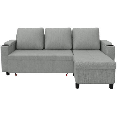 3 Seater Linen Blend Sofa Bed