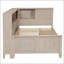 Lit de jour simple avec tablettes de rangement et 3 tiroirs