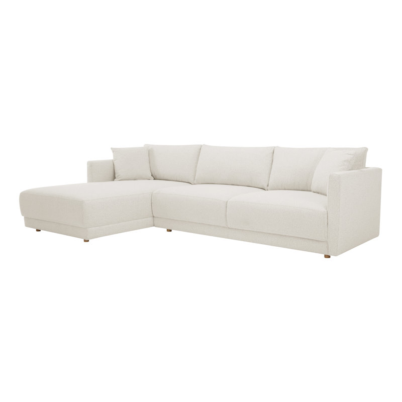 Bryn Upholstered Sectional, Oyster Boucle, Left Hand Facing