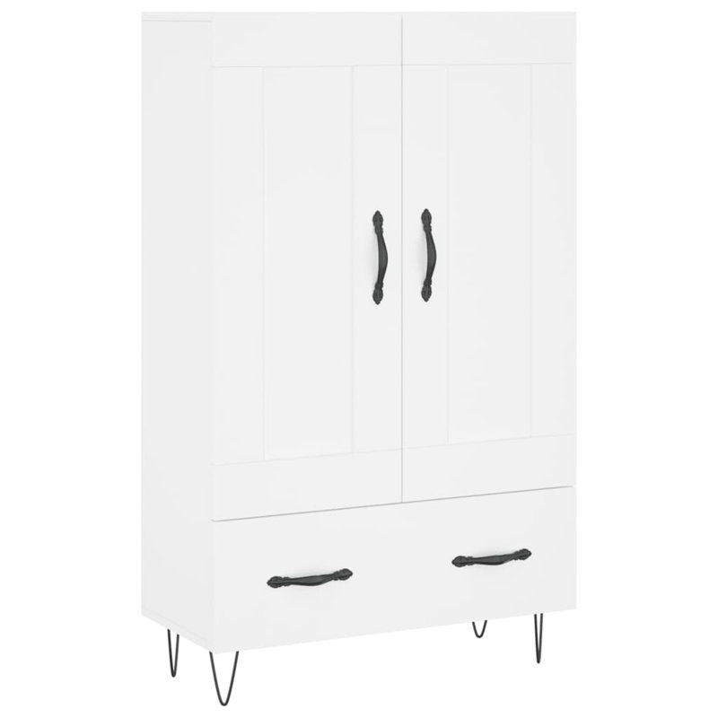 Friscia Highboard 69.5 x 31 x 115 cm Engineered Wood, White