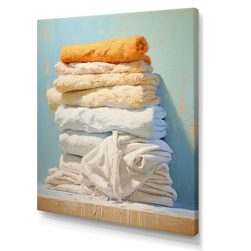 Linge à linge blanc et orange 4, H 40 po x l 30 po x P 1,5 po
