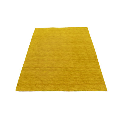 Vizzapu Hand Loomed Gabbeh Rug, 100% Wool, Solid Color, Fade & Stain Resistant, Durable, All Sizes, India-Made.