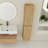 Set Of 2 Wall-Mounted 12" Bathroom Side Cabinets With Soft Close Doors, Imitative Oak