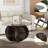 31.5" Round Glass Coffee Table-224338887