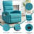Swivel & Rocker Comfort Recliner Metal & Wood Modern Style Living Room Furniture