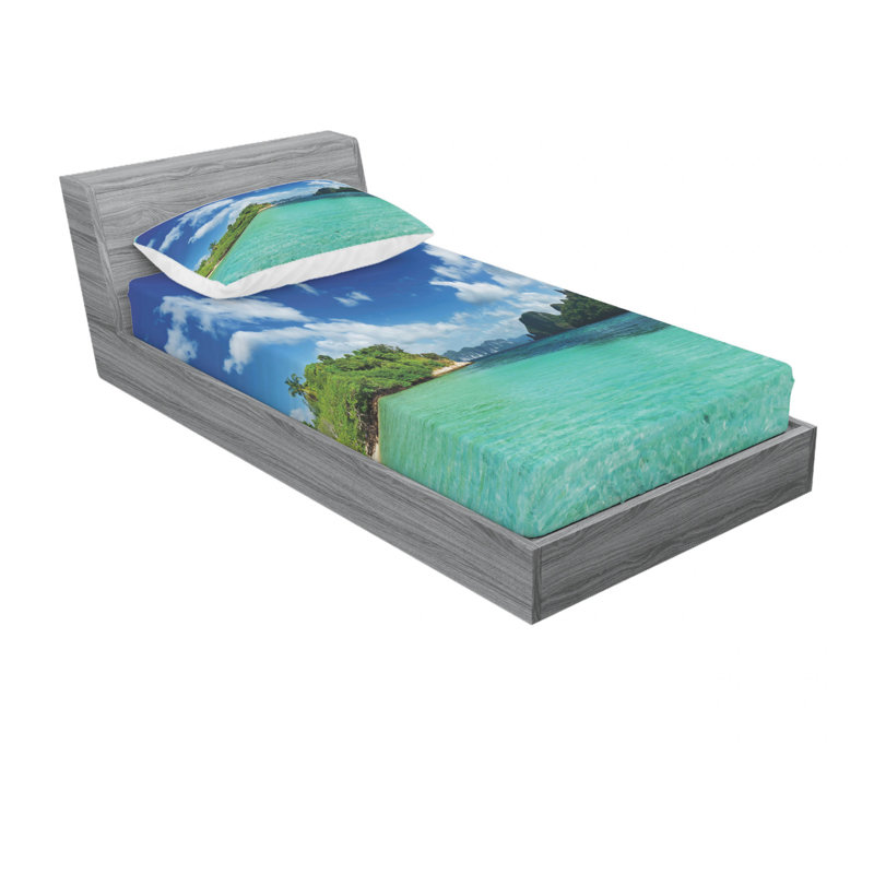 Microfiber Sheet Set, Twin Sheet Set with Fitted Sheet