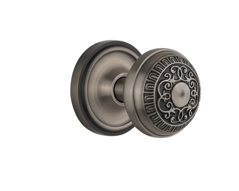 Classic Rosette with Egg & Dart Door Knob Nostalgic Warehouse 