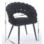 Chaise noire (2): confortable, pieds dorés, coussins moelleux pour divers environnements Paire moderne: coussins, places