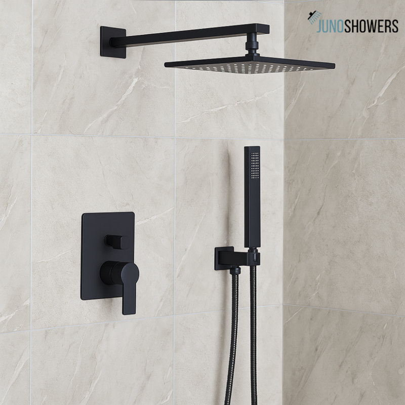 Ensemble de salle de bain mural noir mat Juno Commercial