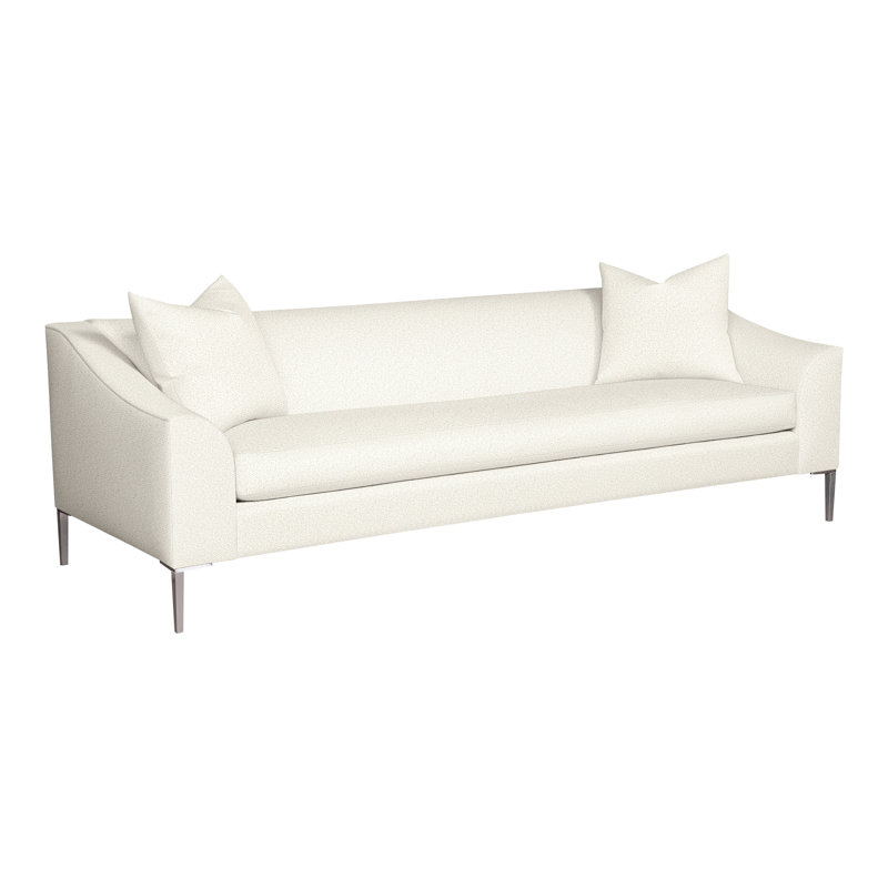 Tess Upholstered 92.5'' Sofa, Kenworth Pearl 100% Polyester